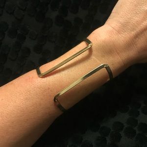 Simple Gold Cuff Bracelet